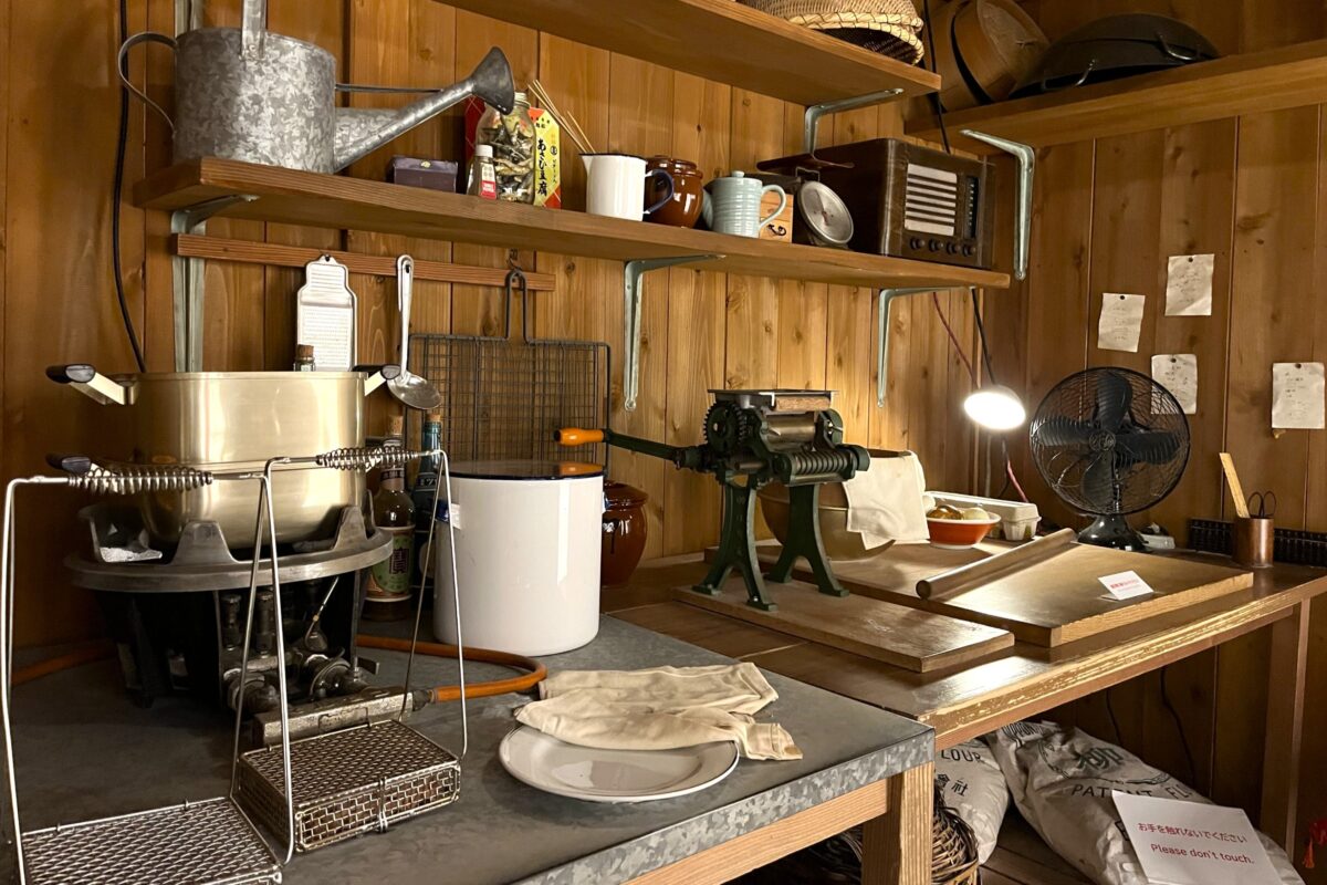 百福の研究小屋内観。チキンラーメンはここから生まれました